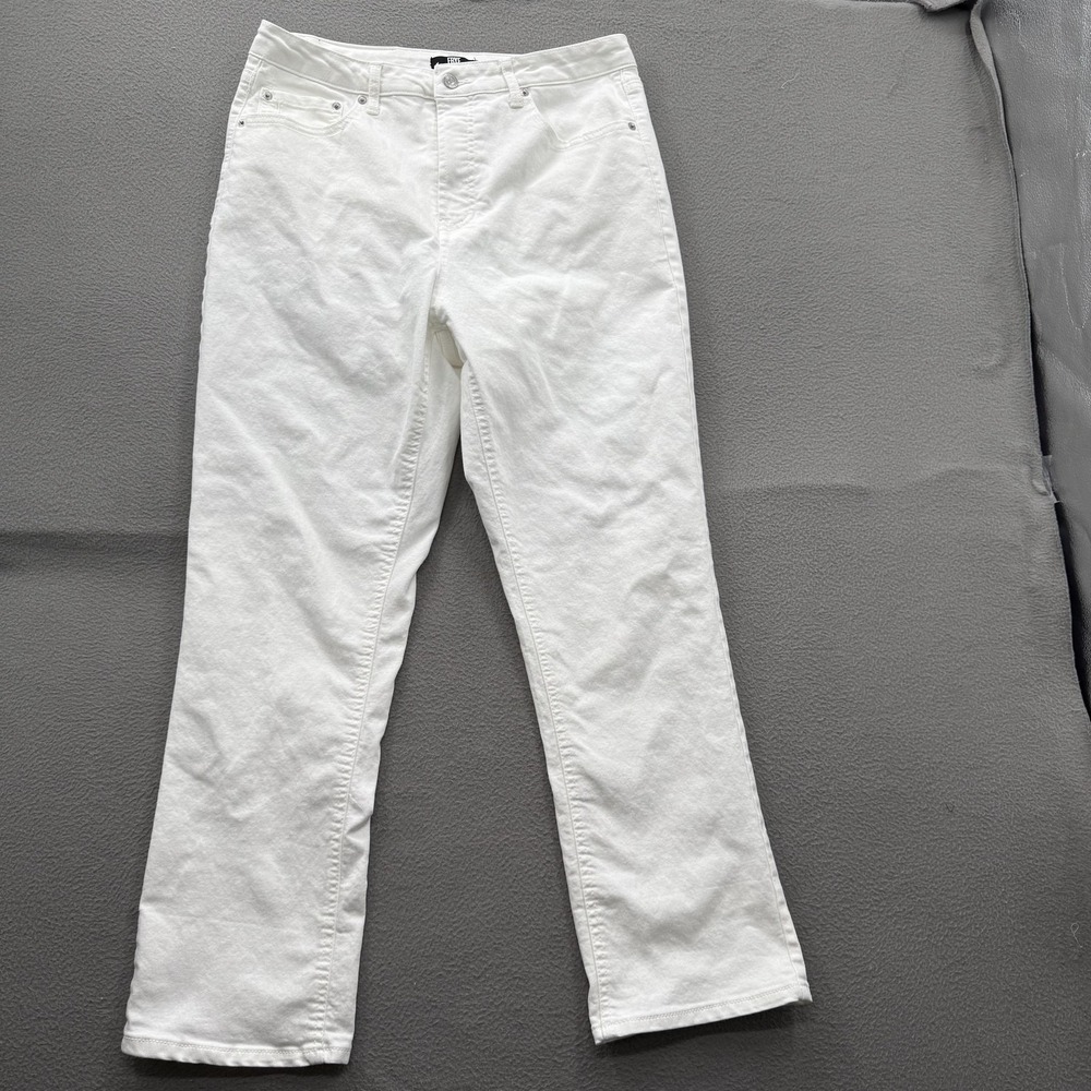 Frye Jeans Womens 8/29 White High Rise Straight Stretch Denim Casual Pants